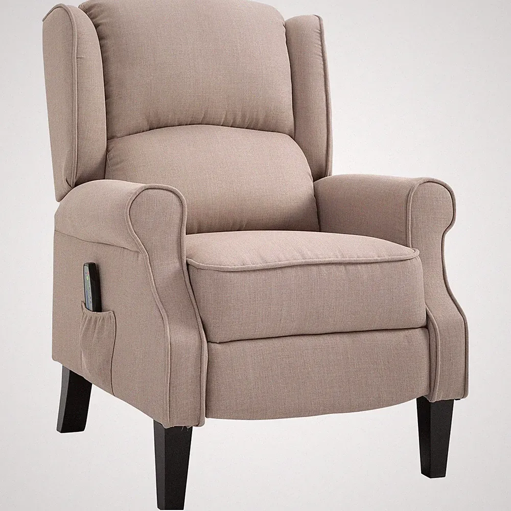 Footrest Included Recliner with Relaxation Massage and Warmth